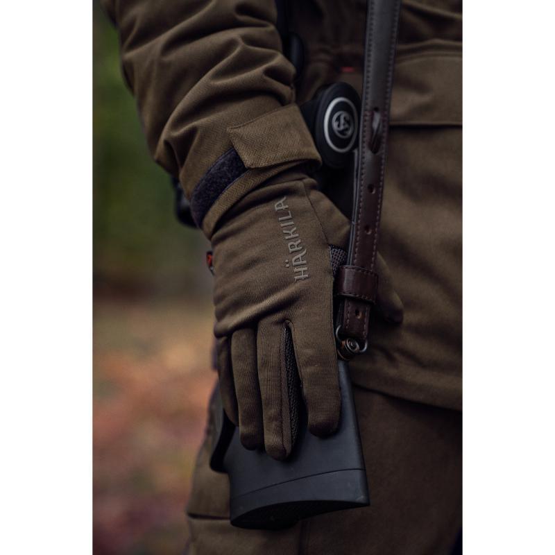 Harkila Power Stretch Polartec Gloves - Shadow Brown - William Powell