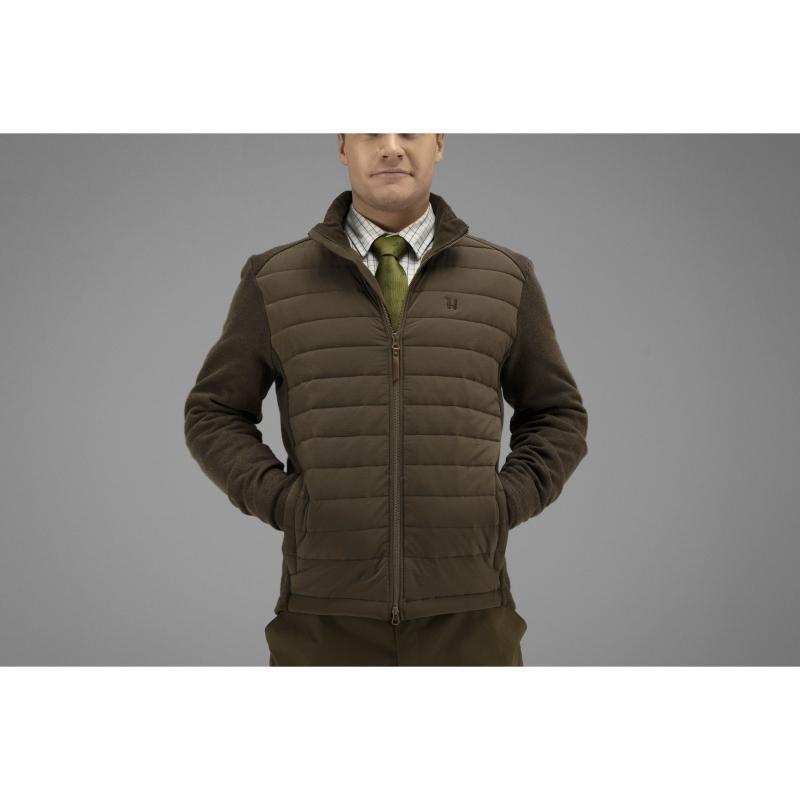 Harkila Retrieve Insulated Mens Full Zip - Dark Warm Olive - William Powell