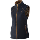 Harkila Sandhem Lady Fleece Waistcoat - Dark Navy Melange - William Powell