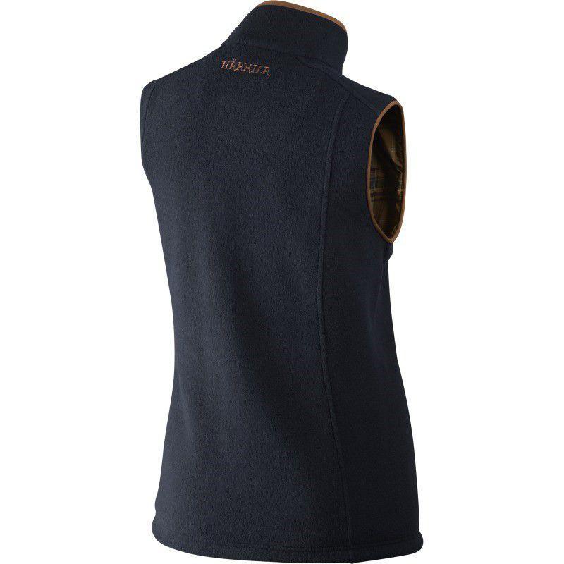 Harkila Sandhem Lady Fleece Waistcoat - Dark Navy Melange - William Powell