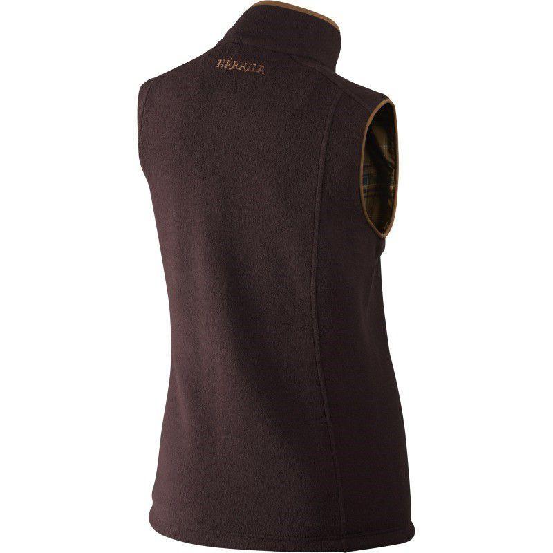 Harkila Sandhem Lady Fleece Waistcoat - Dark Port Melange - William Powell