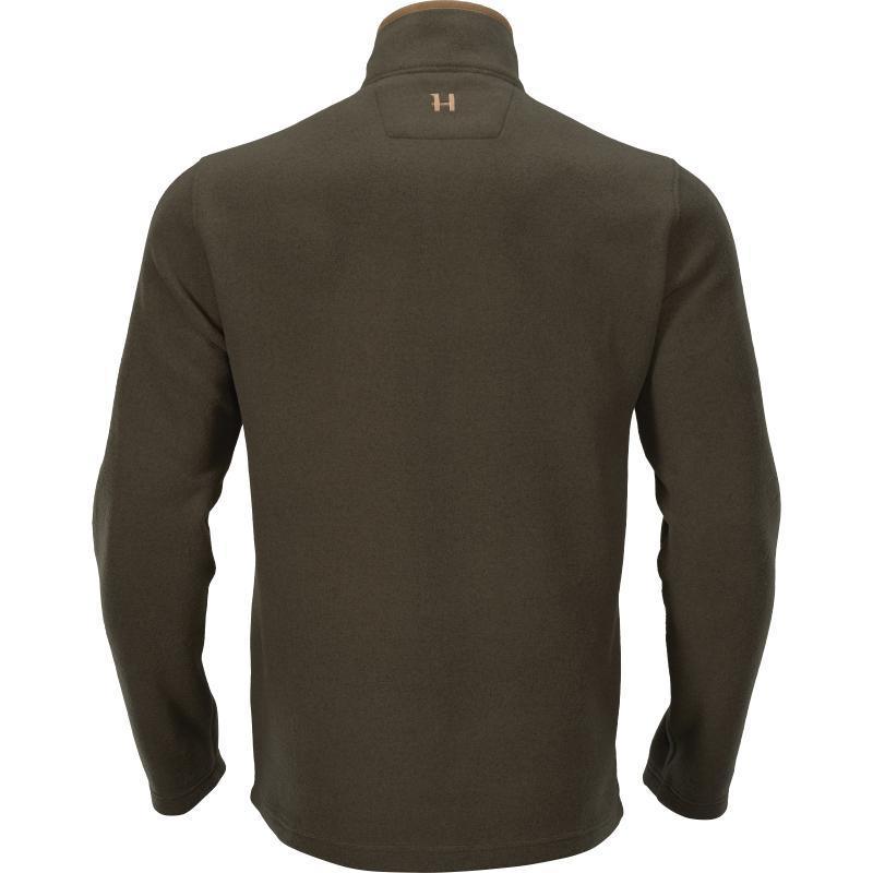 Harkila Sandhem Mens 1/4 Zip Fleece Jumper - Willow Green - William Powell