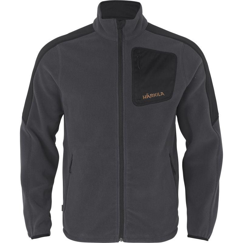 Harkila Venjan Polartec Mens Fleece Jacket - Black/Grey - William Powell