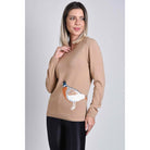 Hartwell Amanda Pheasants Ladies Knitted Jumper - Beige - William Powell