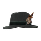 Hicks & Brown Chelsworth Coque & Pheasant Fedora - Olive Green - William Powell