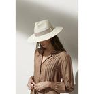 Hicks & Brown Hemley Wide Brimmed Summer Fedora - Cream - William Powell