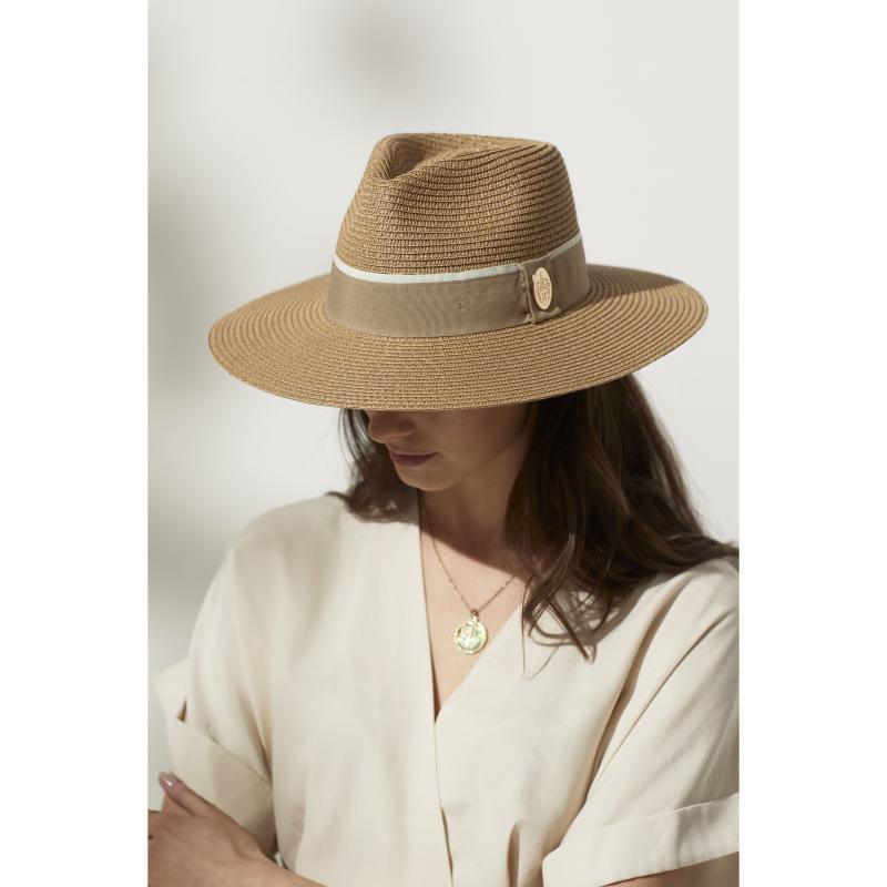 Hicks & Brown Hemley Wide Brimmed Summer Fedora - Natural - William Powell