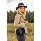 Hicks & Brown Melton Cross-Body Bag - Black - William Powell