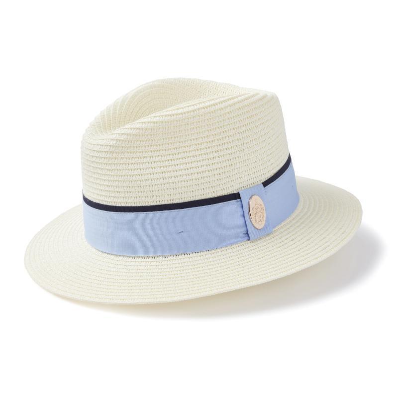 Hicks & Brown Orford Summer Fedora - Cornflower Blue - William Powell