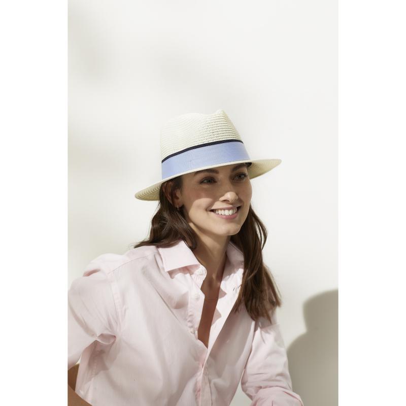 Hicks & Brown Orford Summer Fedora - Cornflower Blue - William Powell