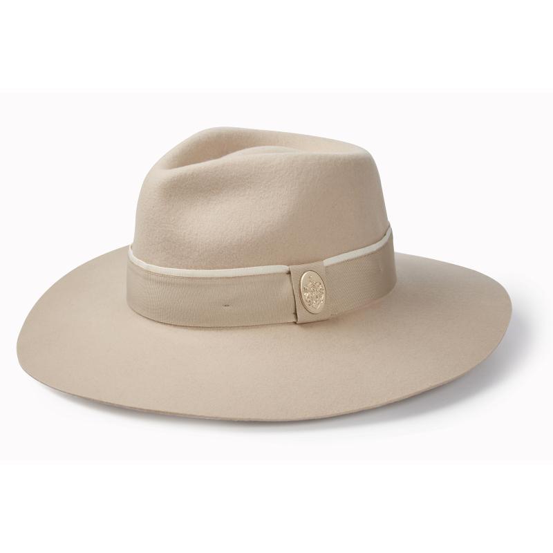 Hicks & Brown Oxley Wide Brimmed Fedora - Pebble - William Powell