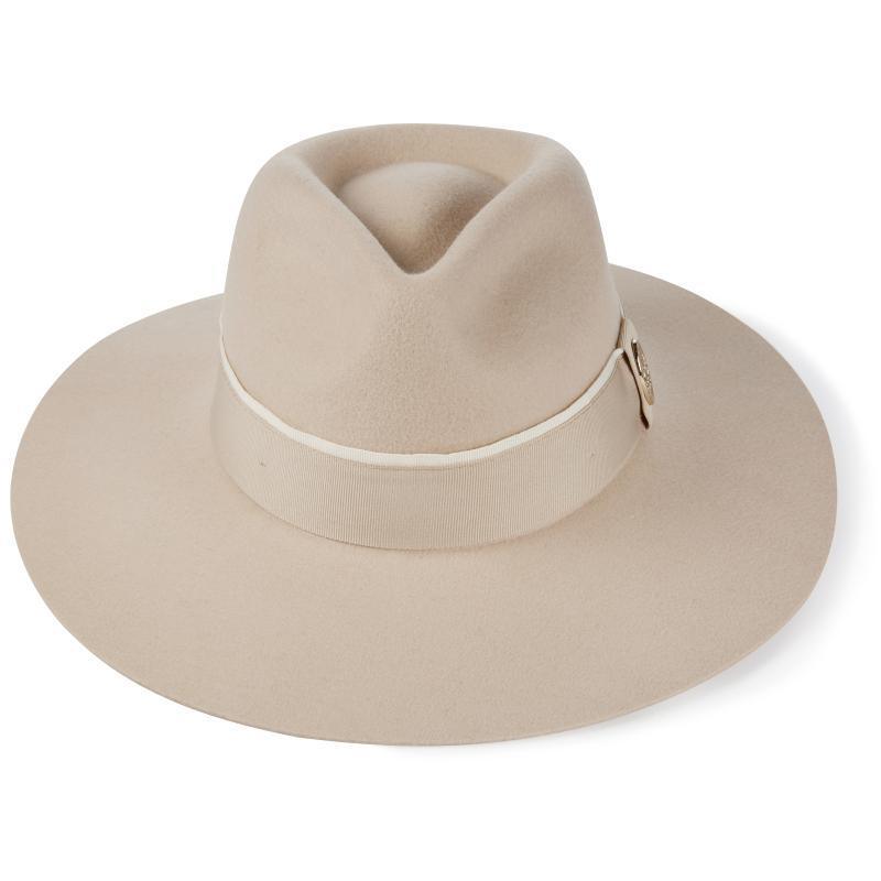 Hicks & Brown Oxley Wide Brimmed Fedora - Pebble - William Powell