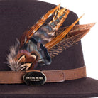 Hicks & Brown Suffolk Gamebird Fedora Hat - Brown - William Powell