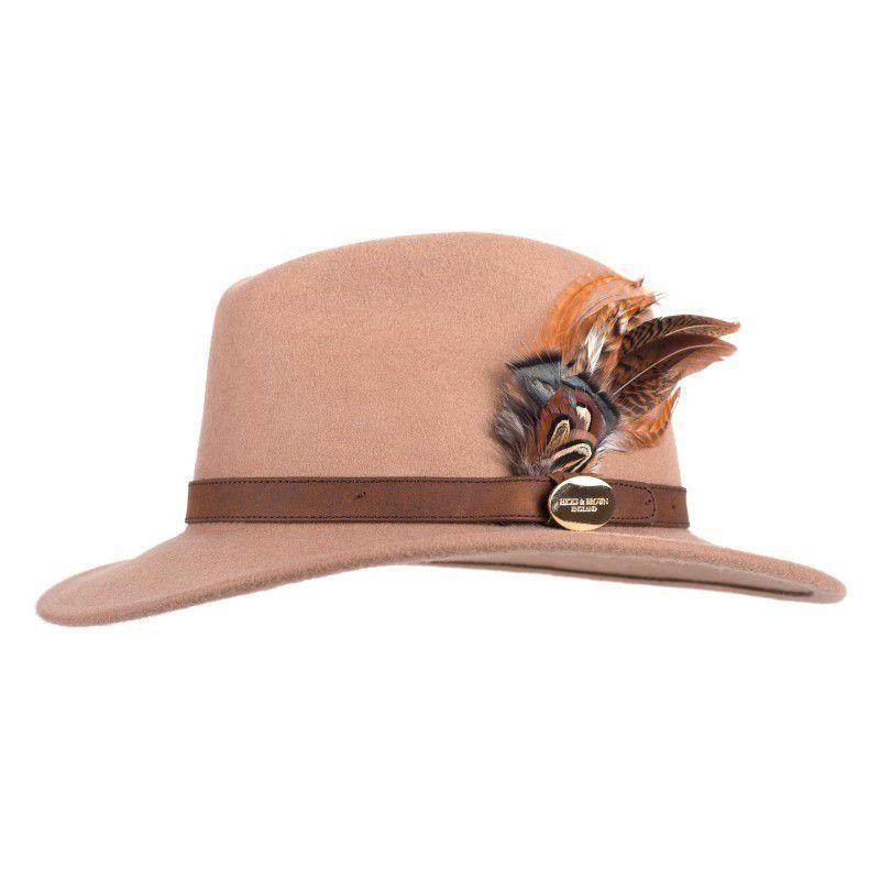 Hicks & Brown Suffolk Gamebird Fedora Hat - Camel - William Powell