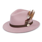 Hicks & Brown Suffolk Gamebird Fedora Hat - Dusky Pink - William Powell