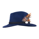 Hicks & Brown Suffolk Gamebird Fedora Hat - Navy - William Powell