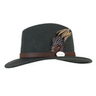 Hicks & Brown Suffolk Guinea & Pheasant Fedora Hat - Olive - William Powell