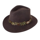 Hicks & Brown Suffolk Pheasant Wrap Fedora Hat - Brown - William Powell