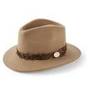 Hicks & Brown Suffolk Pheasant Wrap Fedora Hat - Camel - William Powell