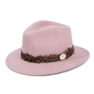 Hicks & Brown Suffolk Pheasant Wrap Fedora Hat - Dusky Pink - William Powell