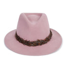 Hicks & Brown Suffolk Pheasant Wrap Fedora Hat - Dusky Pink - William Powell