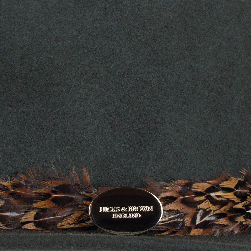 Hicks & Brown Suffolk Pheasant Wrap Fedora Hat - Olive - William Powell