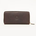 Hicks & Hides Cartridge Ladies Zip Purse (10cm x 19cm) - Brown - William Powell