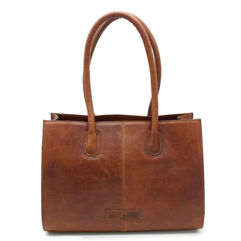 Hicks & Hides Chedworth Cartridge Ladies Handbag - Cognac - William Powell