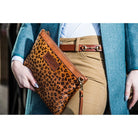 Hicks & Hides Leopard Ladies Clutch Bag - William Powell