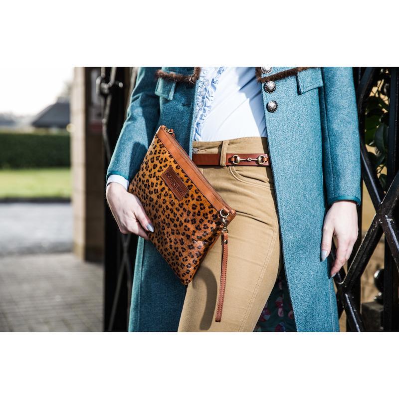 Hicks & Hides Leopard Ladies Clutch Bag - William Powell