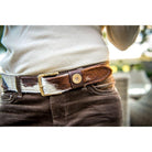 Hicks & Hides Moreton Keeper Ladies Belt - Cowhide - William Powell