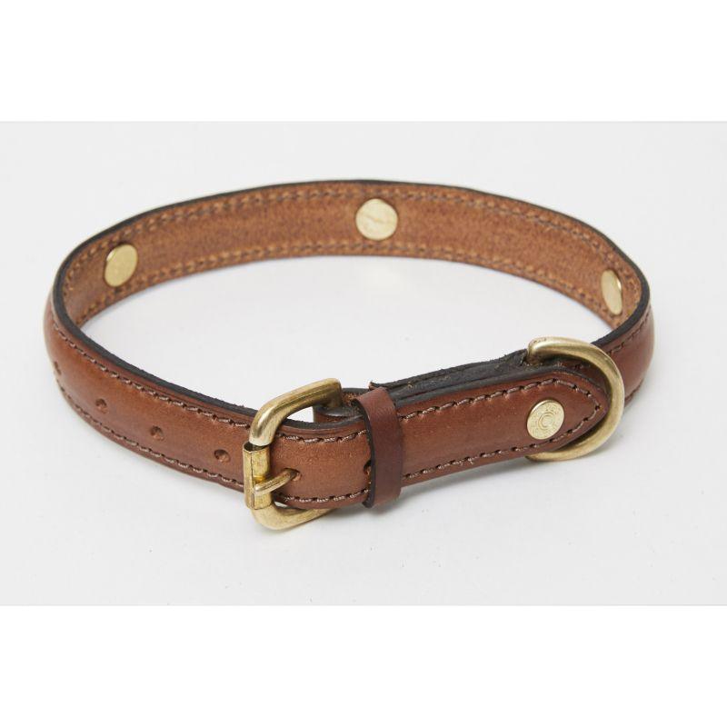 Hicks & Hides Stanway Field Dog Collar - Multi Cartridge - Cognac - William Powell
