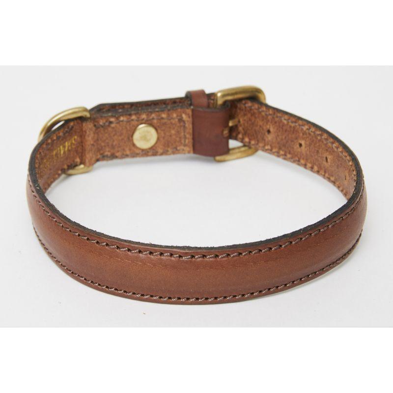 Hicks & Hides Stanway Field Dog Collar - Single Cartridge - Cognac - William Powell