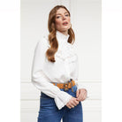 Holland Cooper Audley Lace Ladies Blouse - White - William Powell