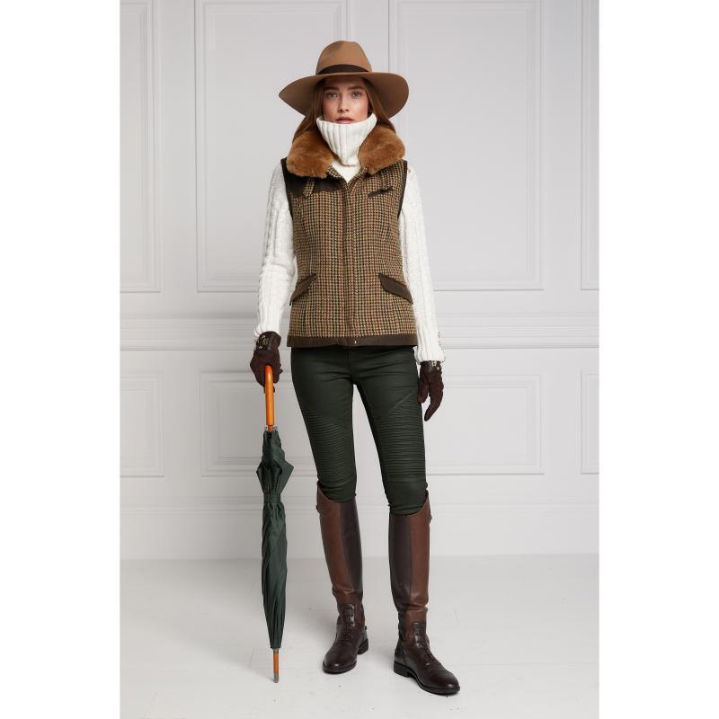 Holland Cooper Aviator Ladies Gilet - Hailes Green - William Powell