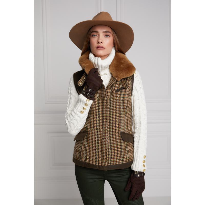 Holland Cooper Aviator Ladies Gilet - Hailes Green - William Powell