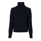 Holland Cooper Belgravia Cable Ladies Roll Neck Knit - Ink Navy - William Powell