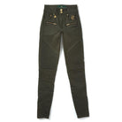 Holland Cooper Biker Ladies Jeans - Hunter Green - William Powell