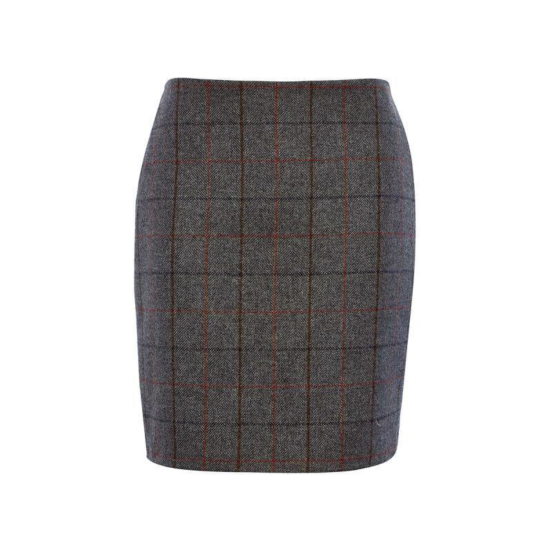 Holland Cooper Chelsea Ladies Skirt - Mid Blue Check - William Powell
