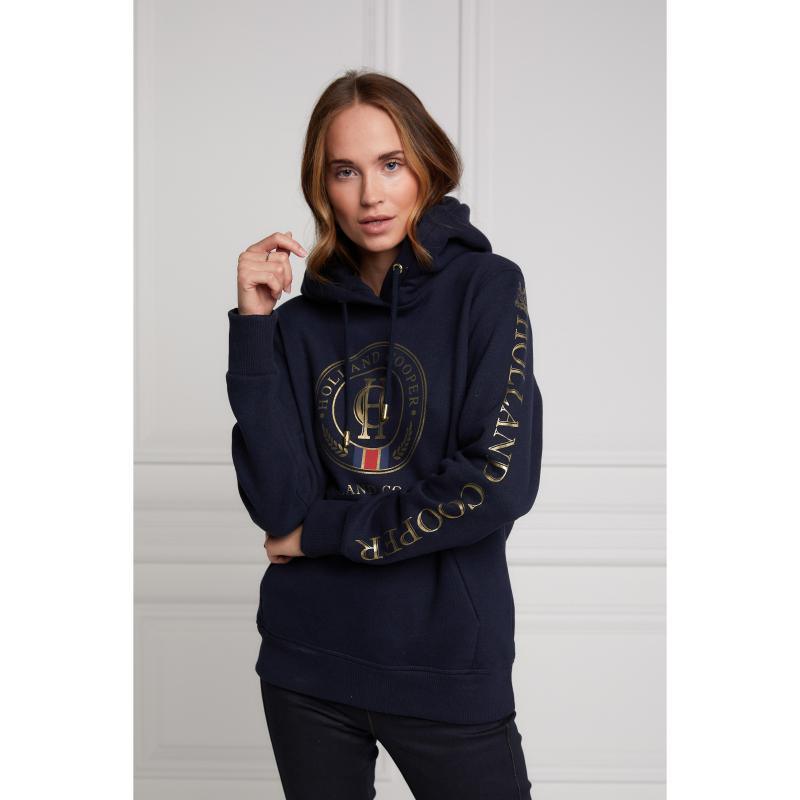 Holland Cooper Classic Ladies Hoodie - Ink Navy - William Powell