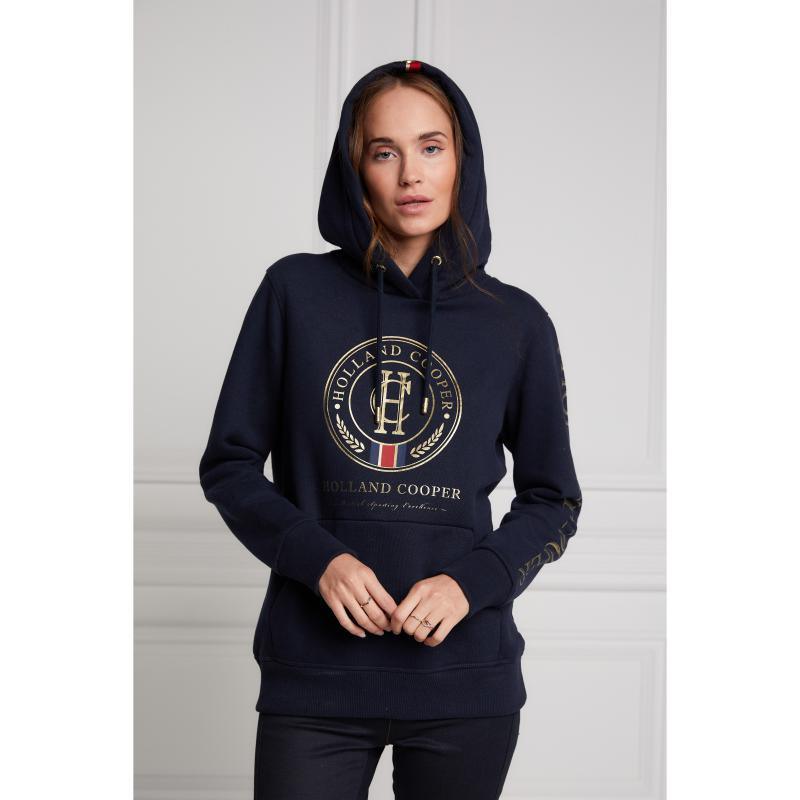 Holland Cooper Classic Ladies Hoodie - Ink Navy - William Powell