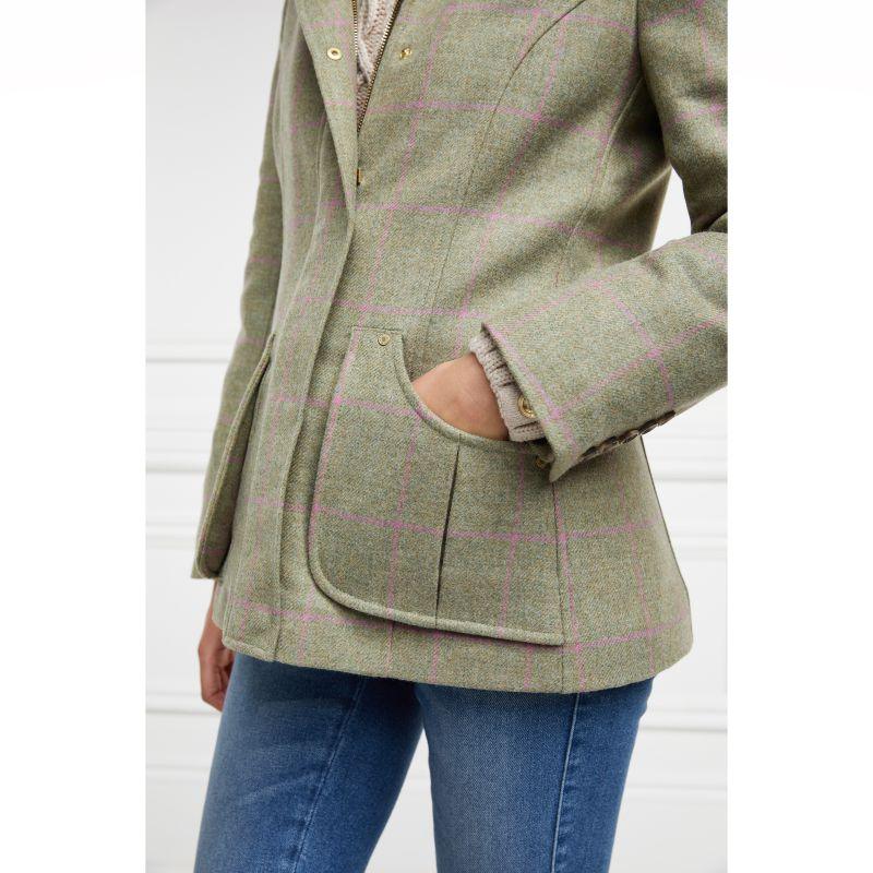 Holland Cooper Country Classic Ladies Jacket with Faux Fur Collar - Chartwell Check - William Powell