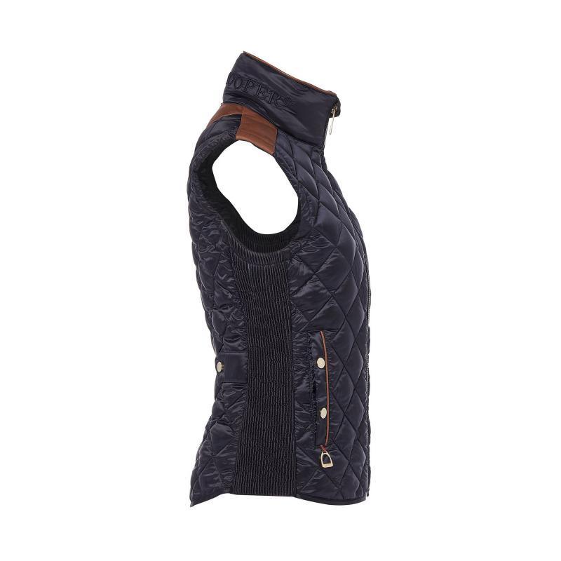 Holland Cooper Equi Diamond Quilt Classic Ladies Gilet - Ink Navy - William Powell