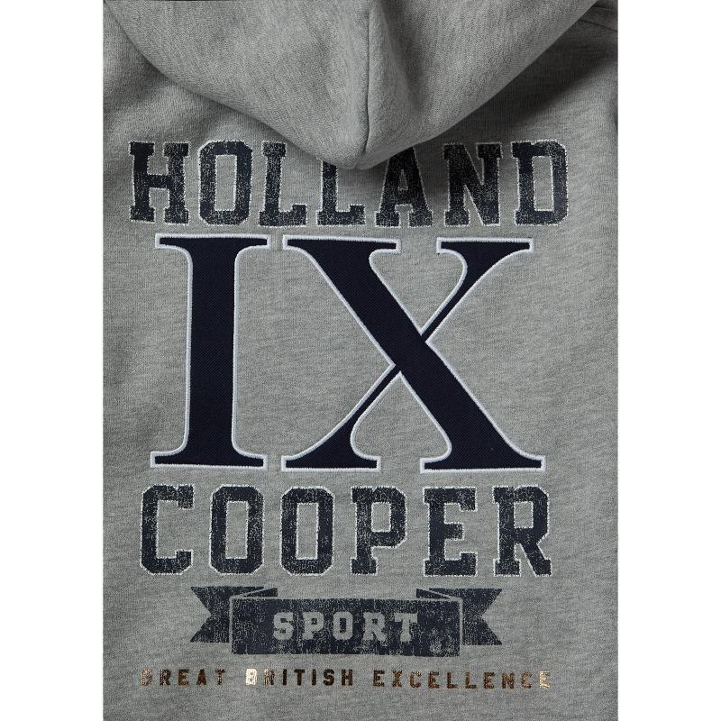 Holland Cooper IX Applique Ladies Zip Hoodie - Grey Marl - William Powell