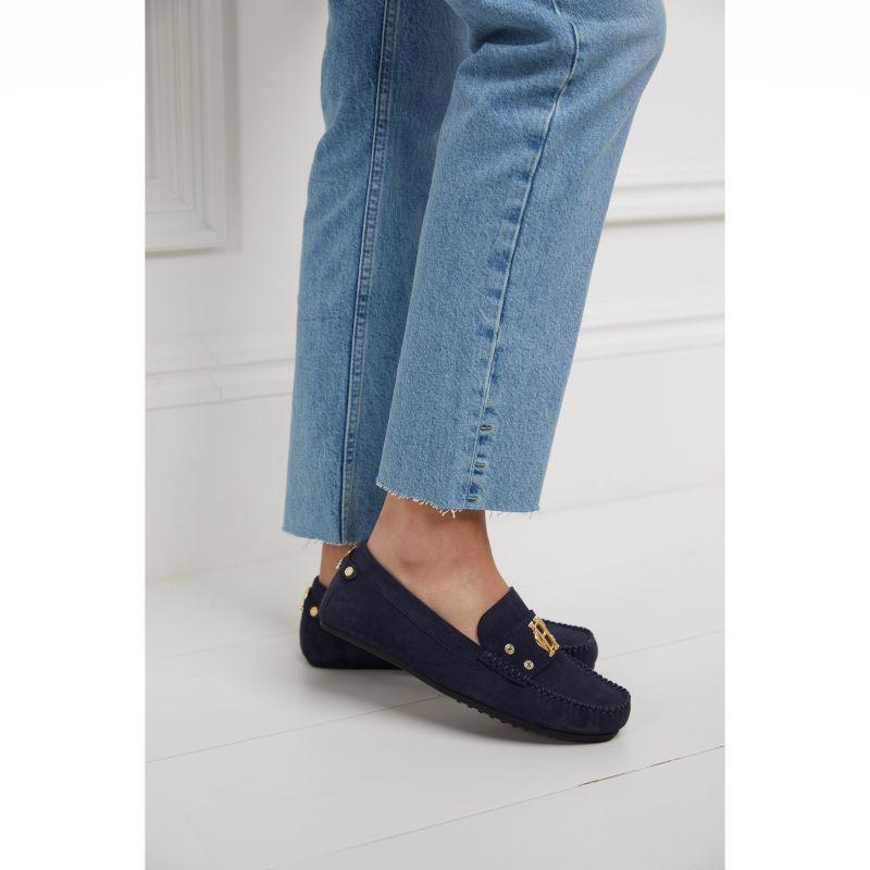 Holland Cooper Ladies Driving Loafer - Ink Navy - William Powell