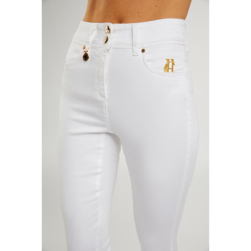 Holland Cooper Ladies Jodhpur Jeans  - White - William Powell