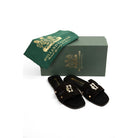 Holland Cooper Monogram Ladies Sliders - Black - William Powell