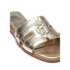 Holland Cooper Monogram Ladies Sliders - Gold Croc - William Powell