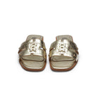 Holland Cooper Monogram Ladies Sliders - Gold Croc - William Powell