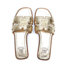 Holland Cooper Monogram Ladies Sliders - Gold Croc - William Powell